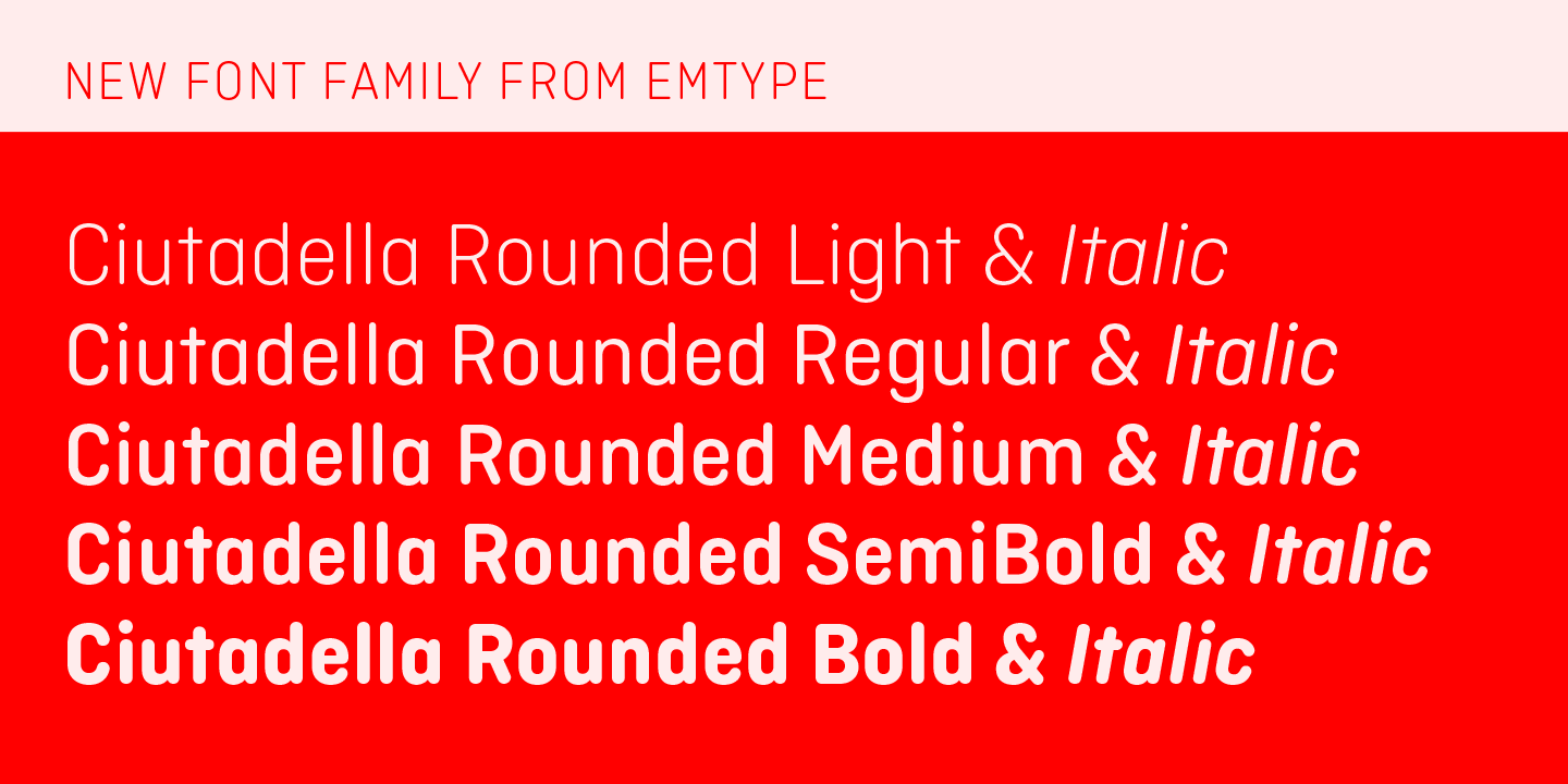 Пример шрифта Ciutadella Rounded Bold Italic